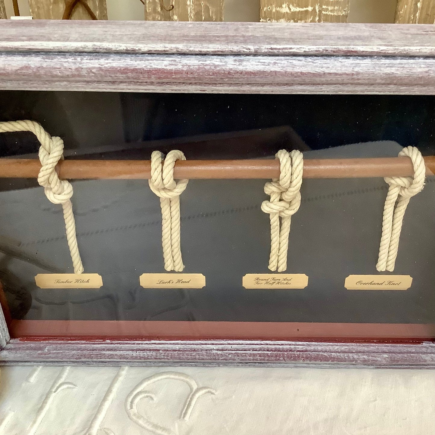 Tableau cadre noeuds marins modèle B vintage