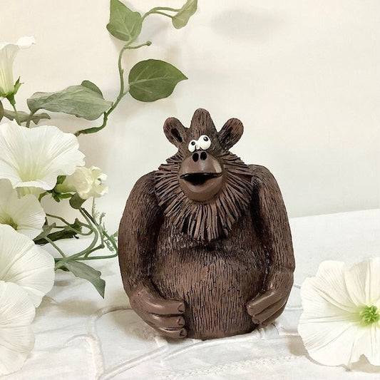 Tirelire gorille résine collection Paolo Chiari  ht 12 cm vintage