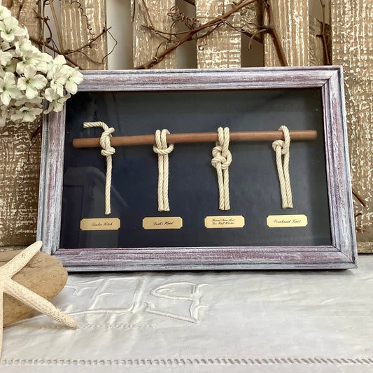 Tableau cadre noeuds marins modèle B vintage