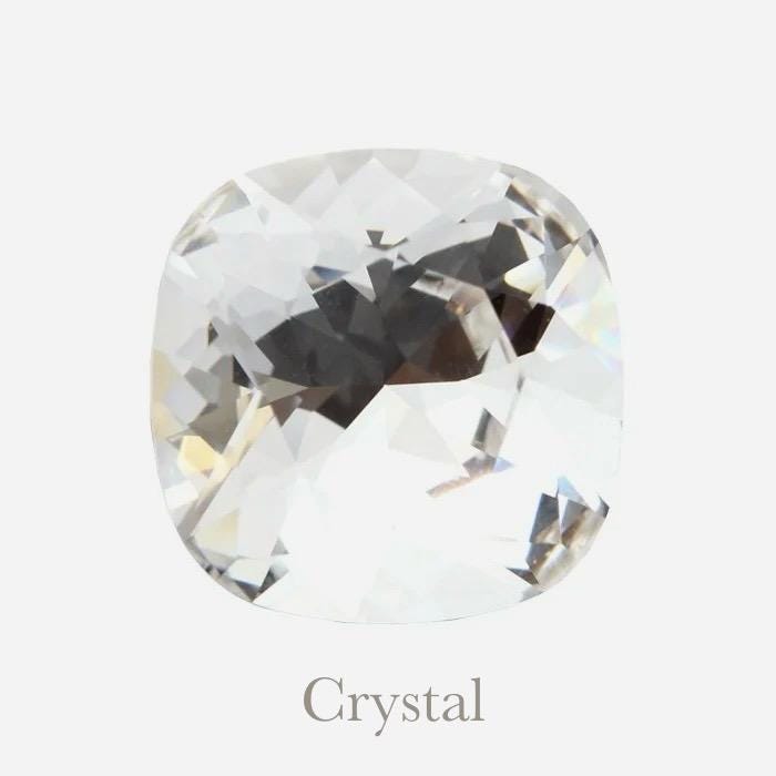 Collier cœur Crystal pendentif cristal Swarovski chaîne maillon ovale acier inox doré