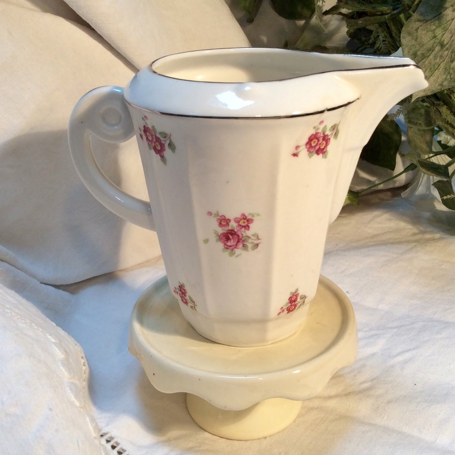 Cafetière théière sucrier pot à lait porcelaine fleurs vintage