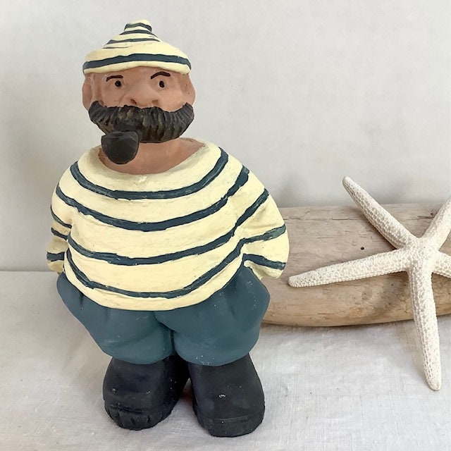 Figurine marin plâtre décoration marine ht 14 cm