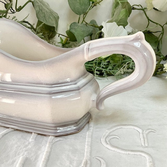 Saucière  vintage faïence Leonardo Classic Gallo lg 19.5 cm