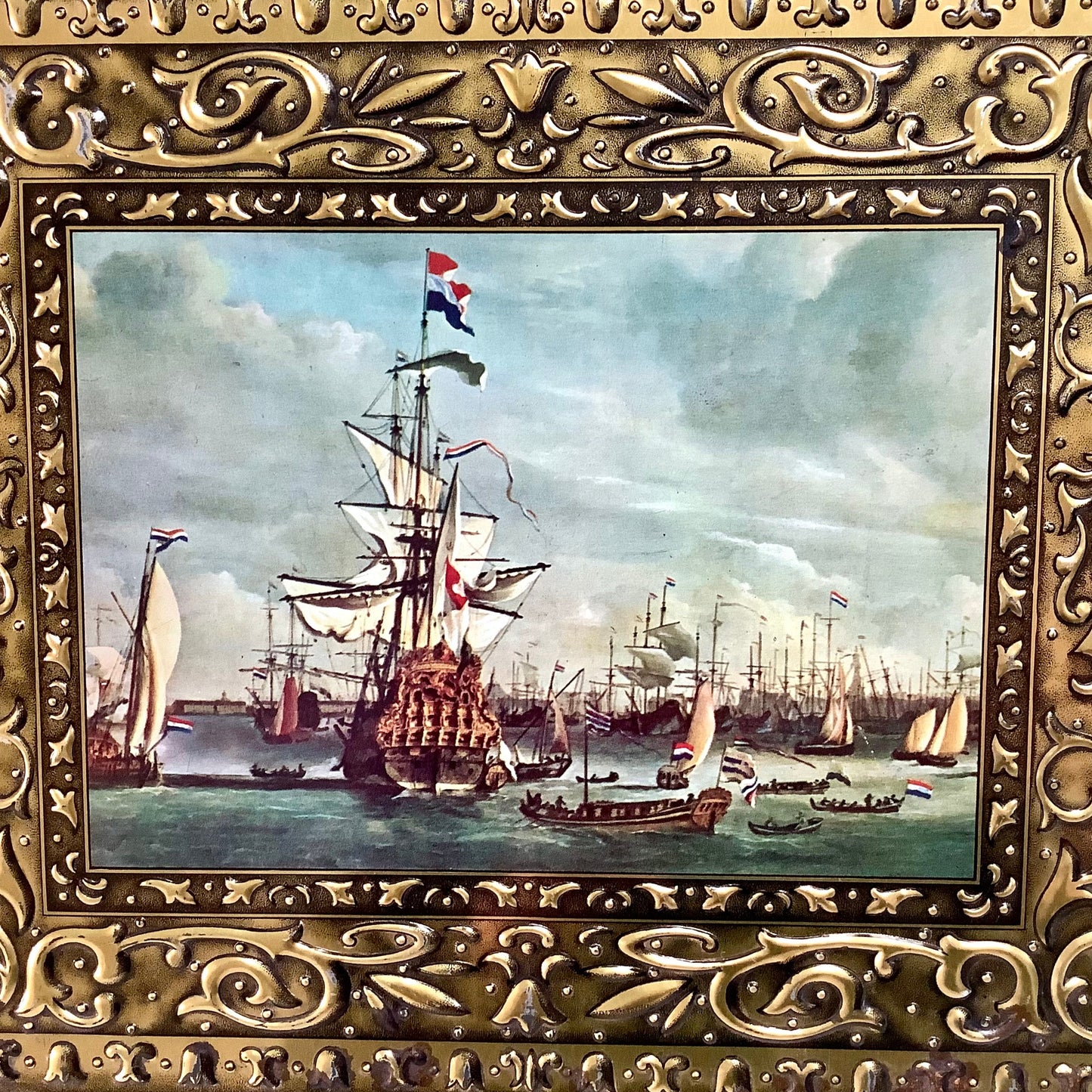 Boîte a biscuit métal van melle rotterdam  vintage