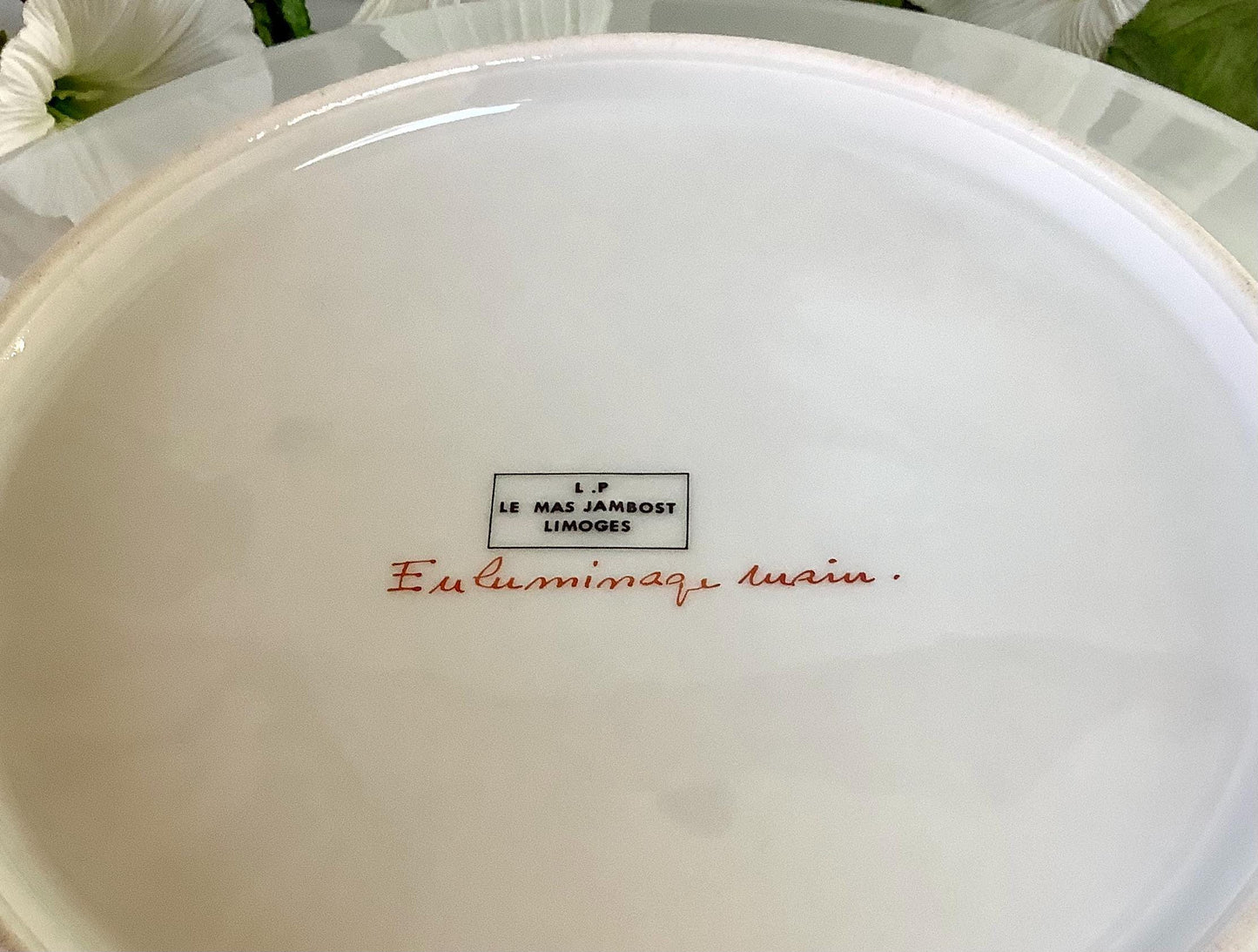 Assiette collection porcelaine jabreilles les bordes