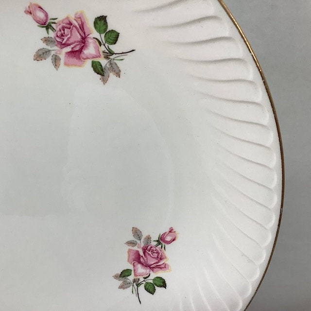 Plat à tarte gâteau faïence Gien symphonie vintage