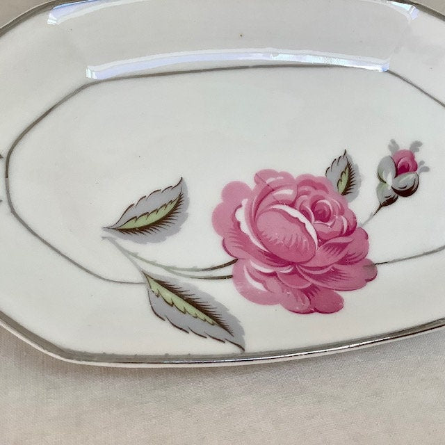 Raviers plats porcelaine Limoges Jean Boyer vintage