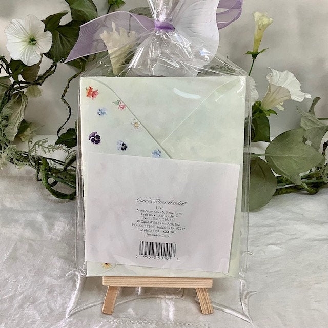 Cartes enveloppes bloc notes vintage royal garden hortensia