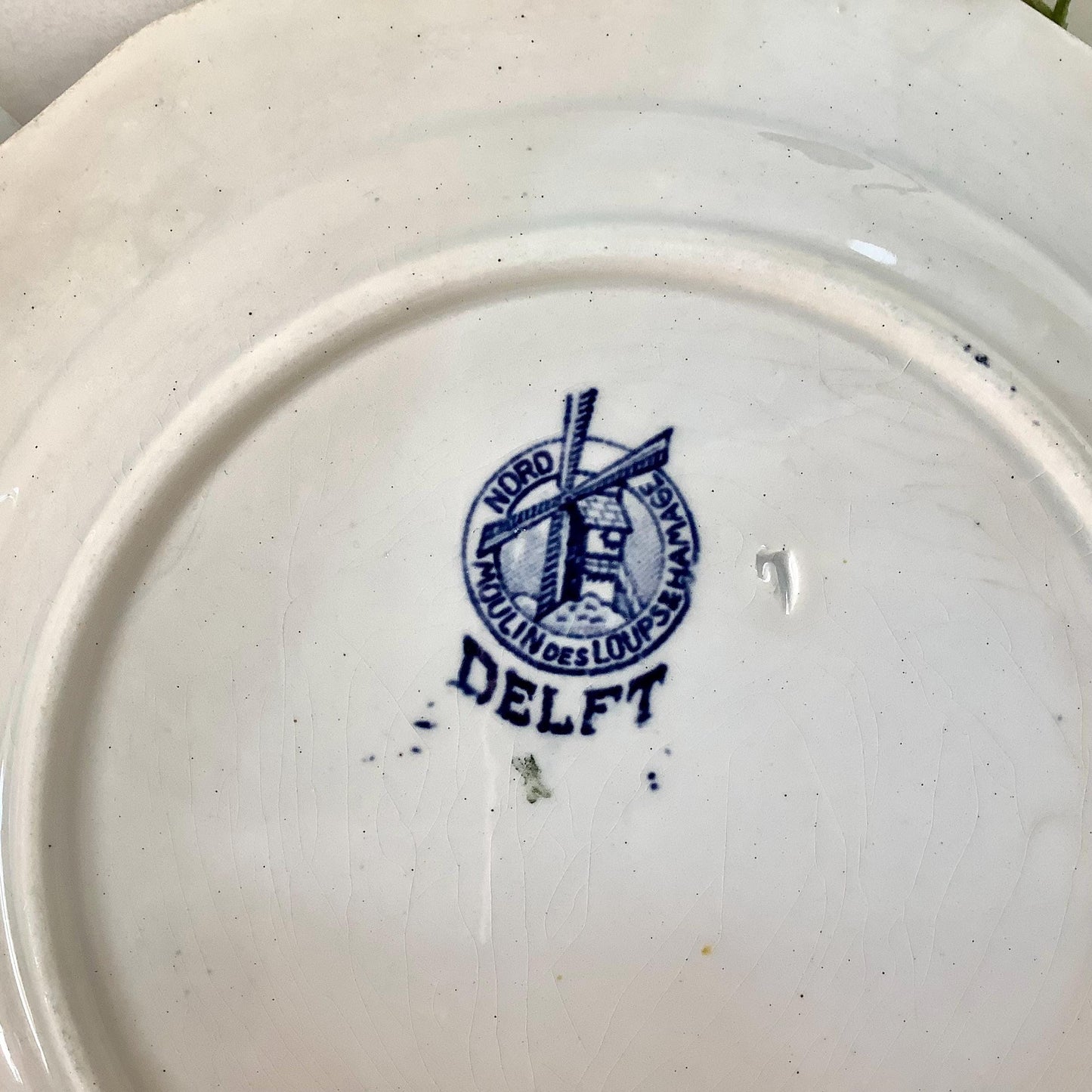 Assiettes à dessert faïence moulin des loups et hamage Delft