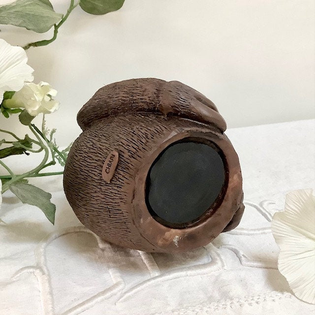 Tirelire gorille résine collection Paolo Chiari  ht 12 cm vintage