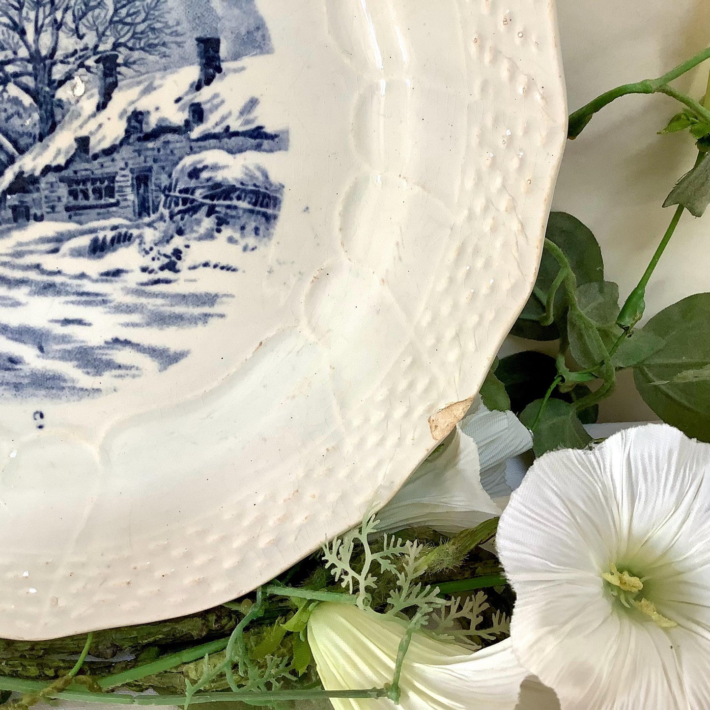 Assiettes à dessert faïence moulin des loups et hamage Delft