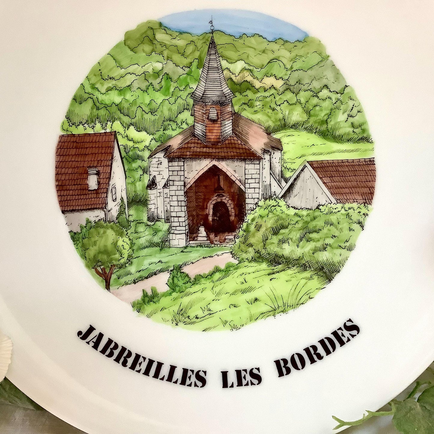 Assiette collection porcelaine jabreilles les bordes