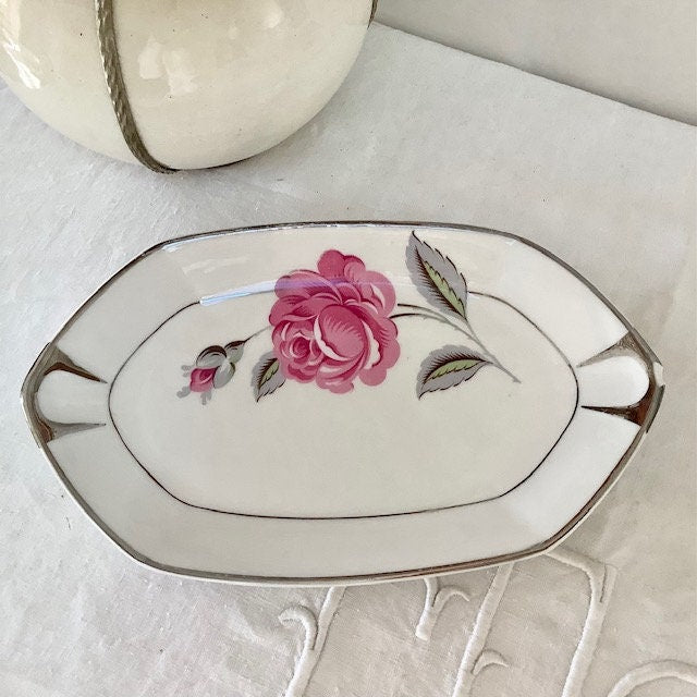 Raviers plats porcelaine Limoges Jean Boyer vintage