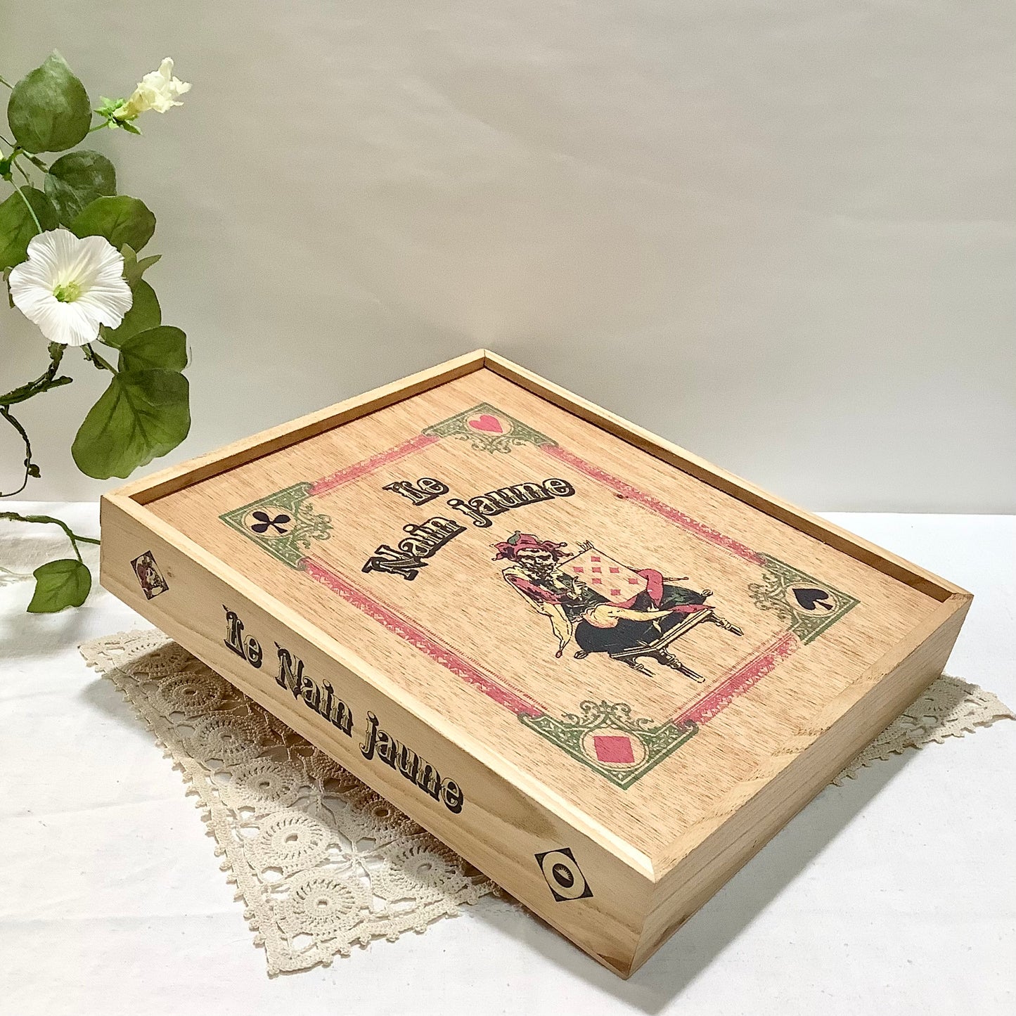 Jeu le nain jaune coffret bois vintage
