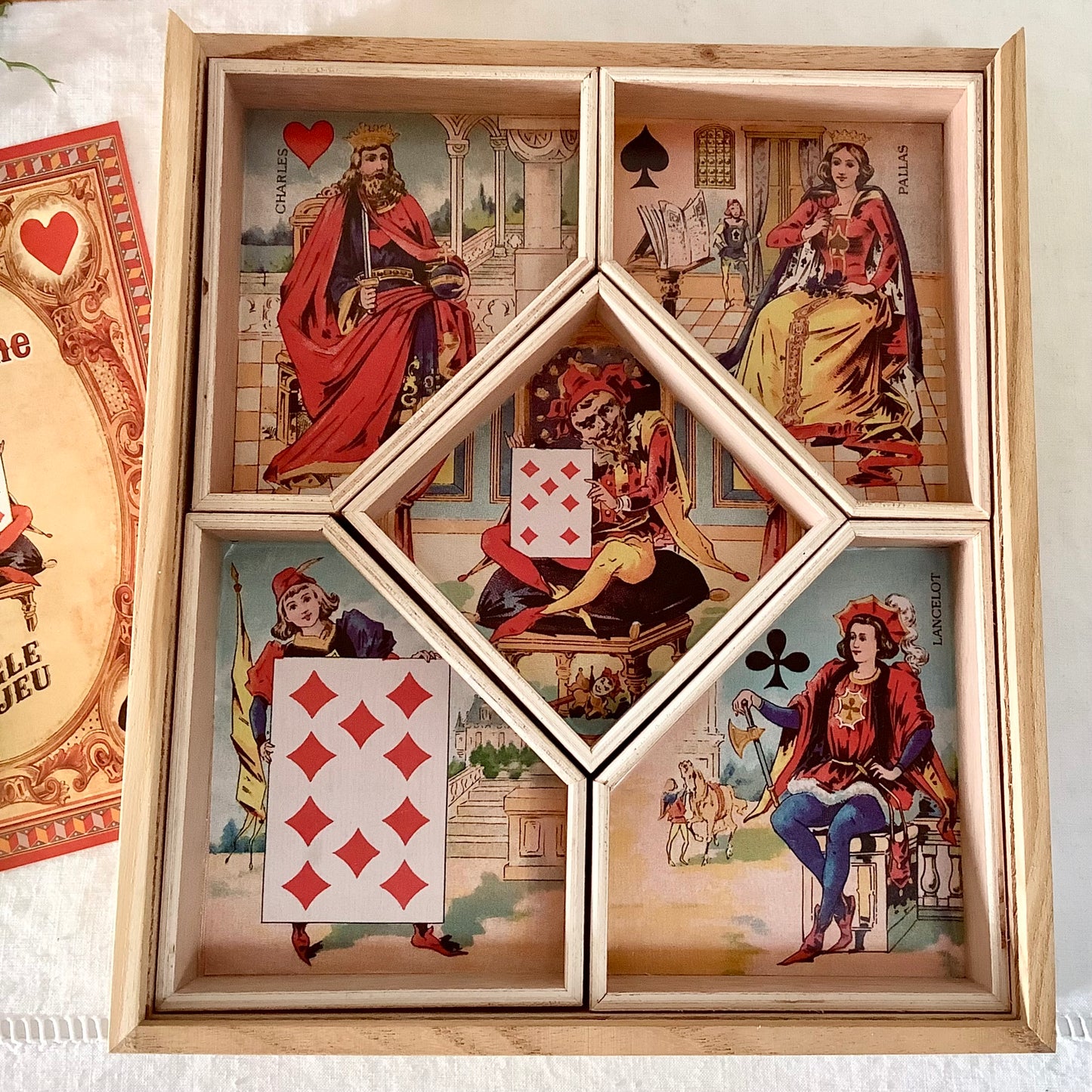 Jeu le nain jaune coffret bois vintage