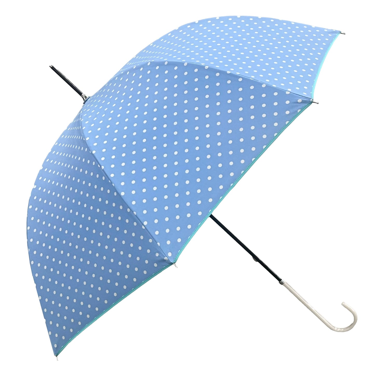 Parapluie ombrelle bleu clair pois anti UV EZPELETA - UPF50