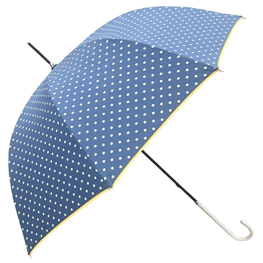 Parapluie ombrelle bleu foncé pois anti UV EZPELETA - UPF50