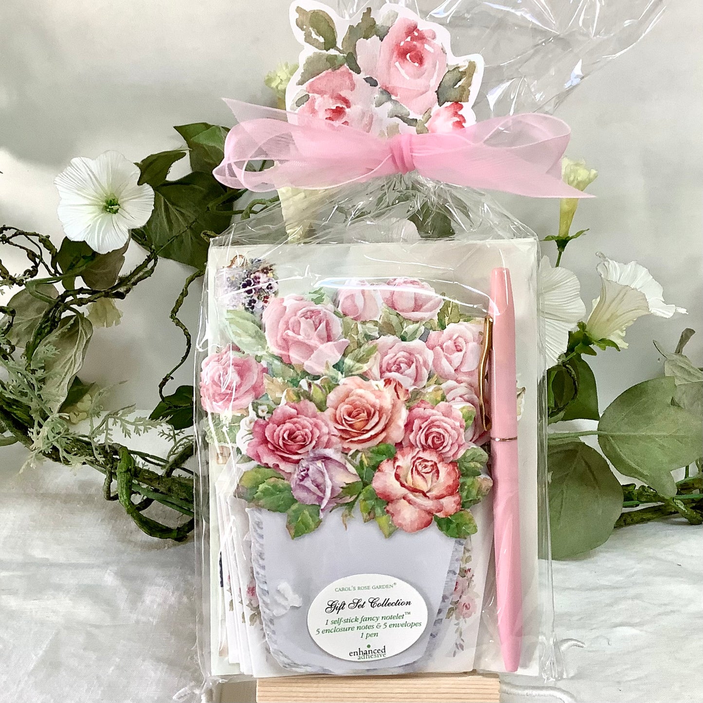 Cartes enveloppes bloc notes vintage royal garden roses