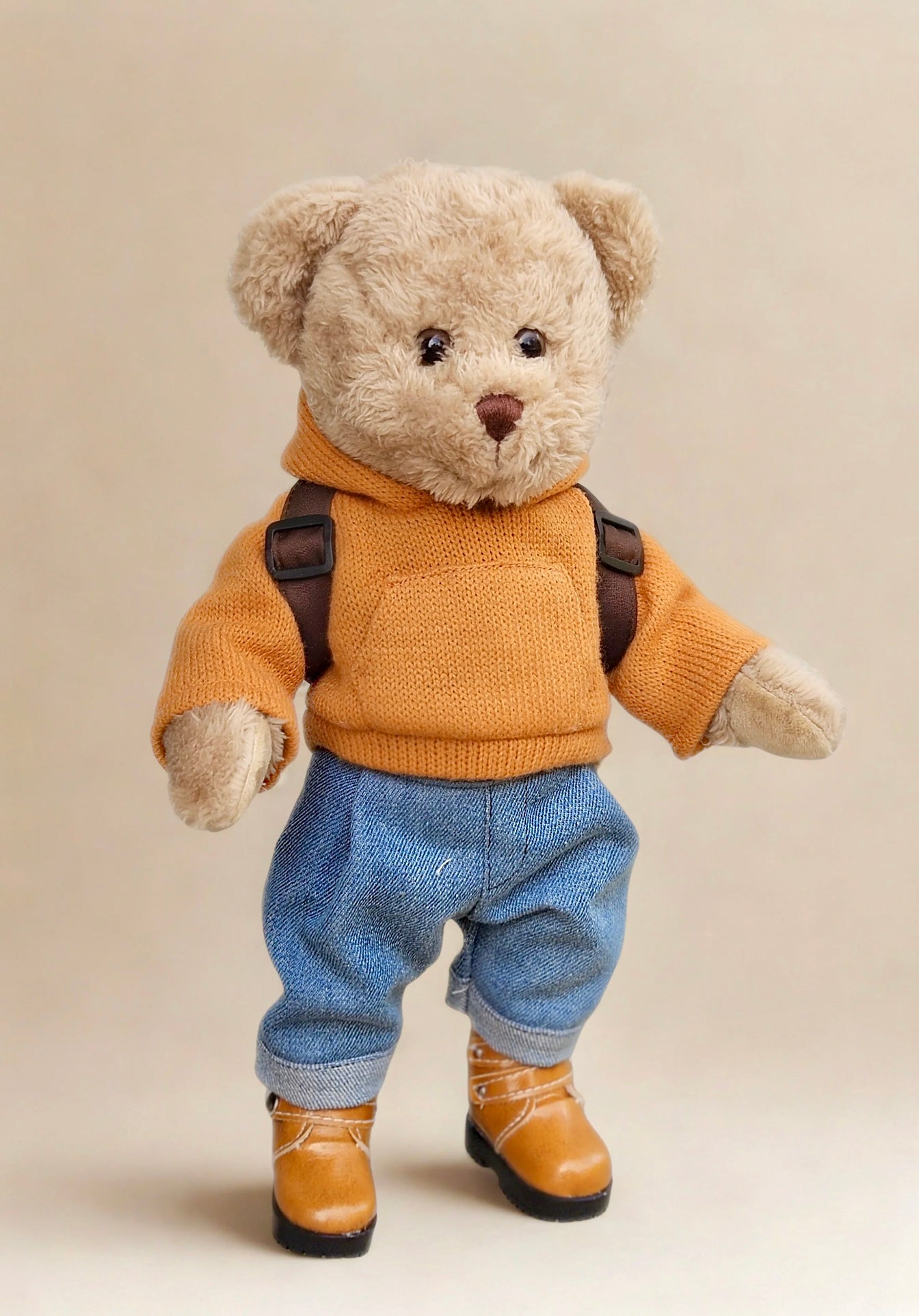 Ours peluche avec sac à dos la galleria ht 32 cm