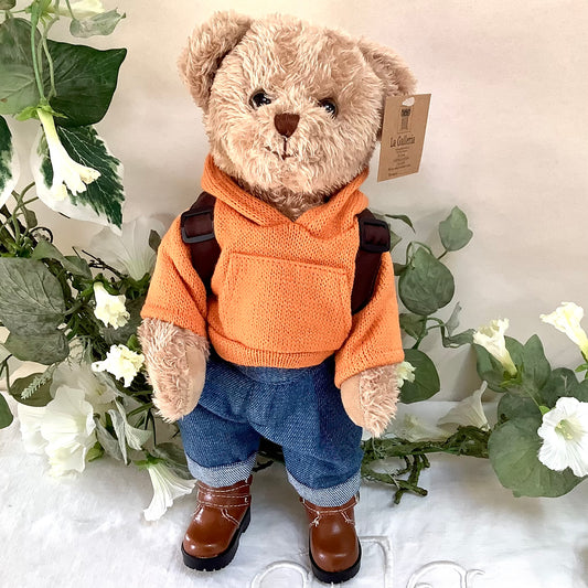 Ours peluche avec sac à dos la galleria ht 32 cm