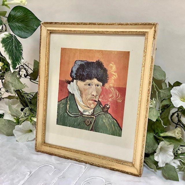 Tableau Van Gogh Autoportrait à l'oreille bandée vintage