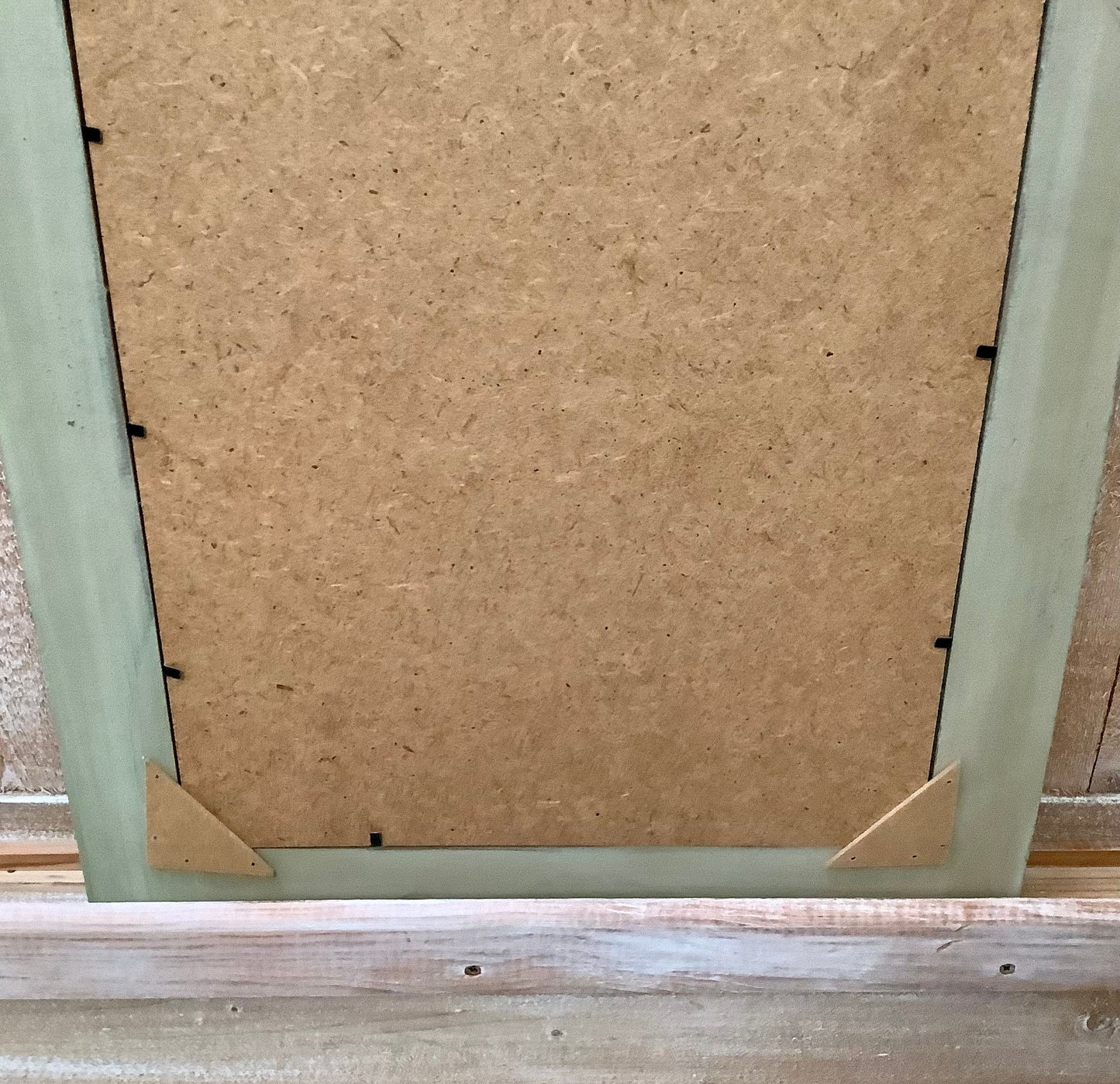 Miroir vert style ancien malibu beach club vintage ht 70 cm