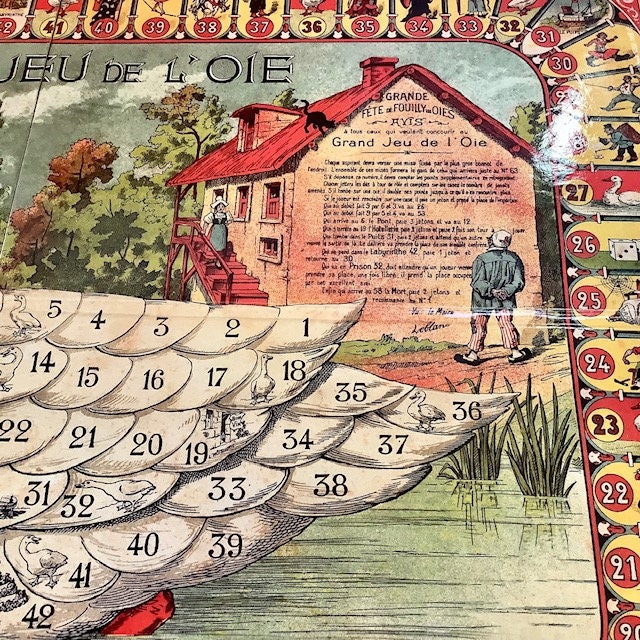 Jeu de l’oie vintage coffret bois