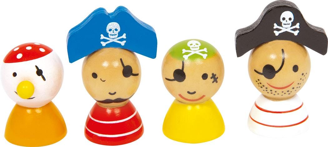 Jeu bois ludo île des pirates