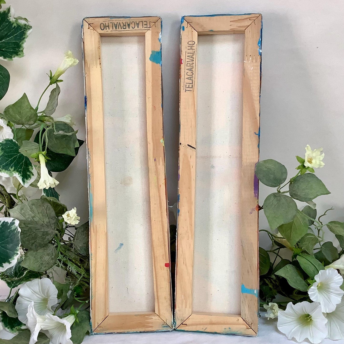 Tableau art naïf art populaire Brésil peinture originale 10 x 40