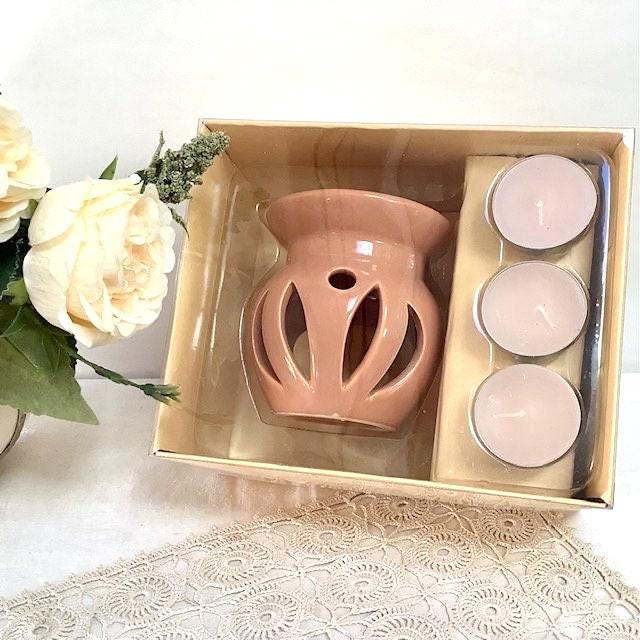 Coffret photophore brûle parfum avec bougies