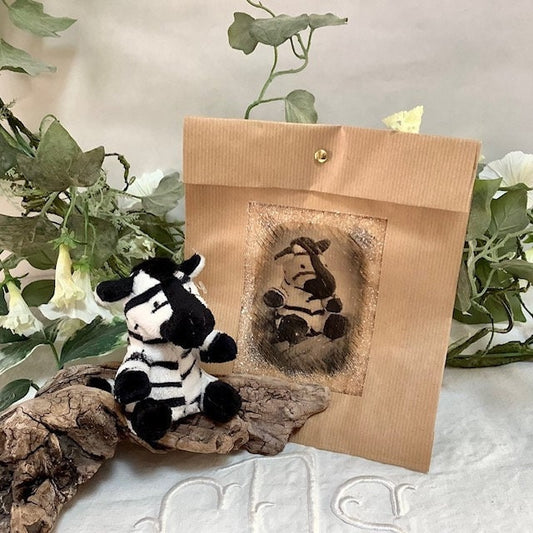 Mini peluche zèbre ht 10 cm