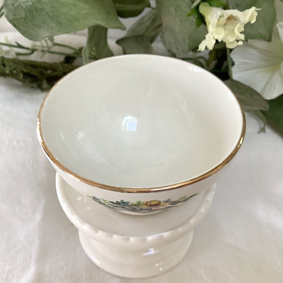 Petits bols ramequins faïence fleurs vintage