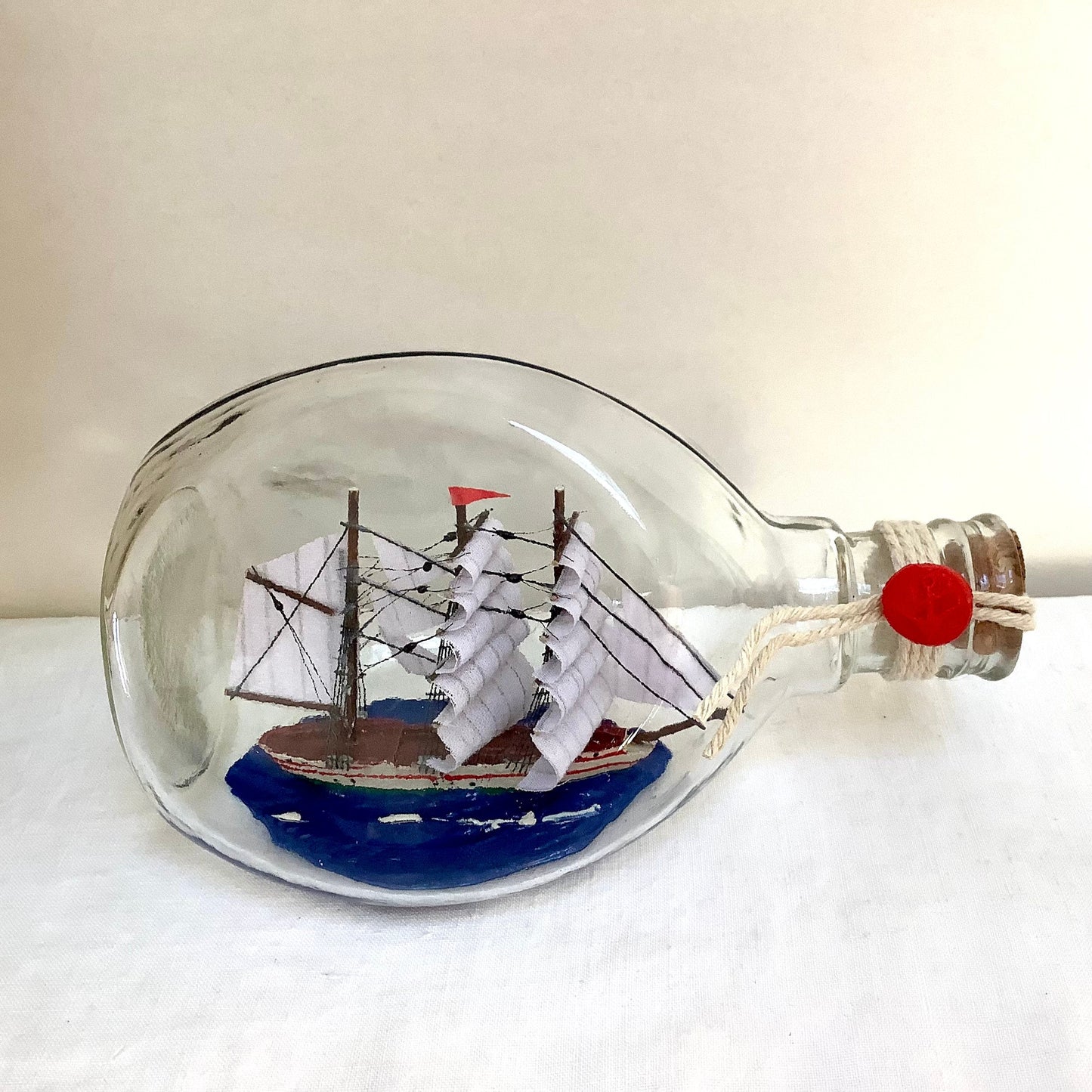 Bateau bouteille grand modèle décoration marine lgr 17.5 cm