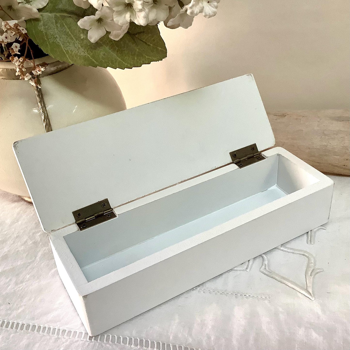 Boîte bois poisson modèle B décoration marine  22 x 7