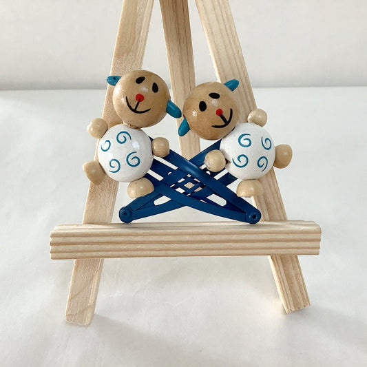Barrettes enfant bois Mouton