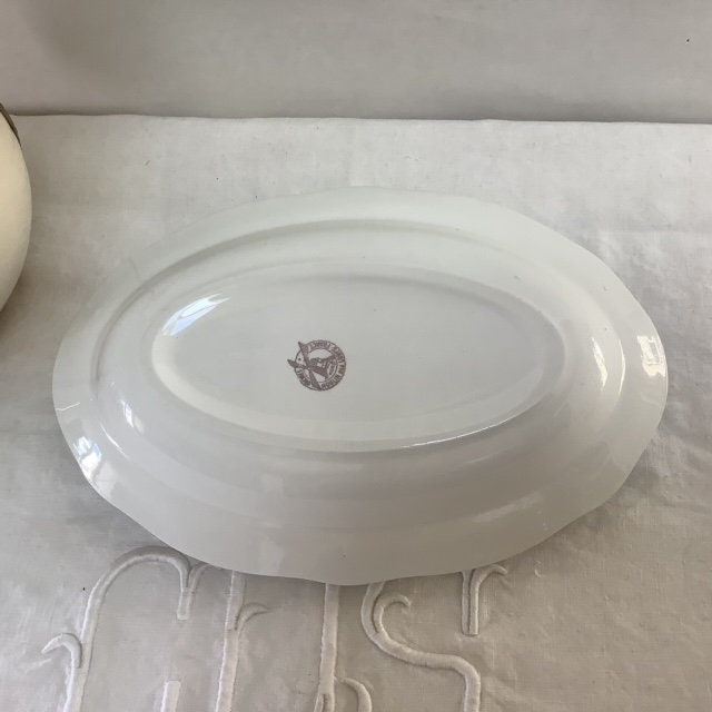 Raviers et assiettes faïence bleu vintage moulin des loups orchies