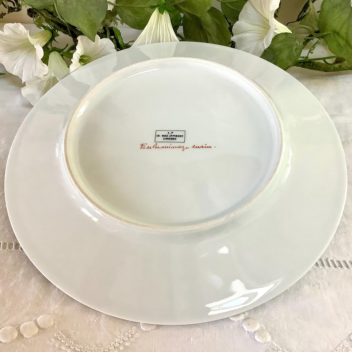 Assiette collection porcelaine jabreilles les bordes