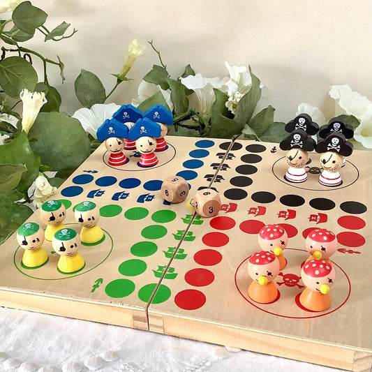 Jeu bois ludo île des pirates