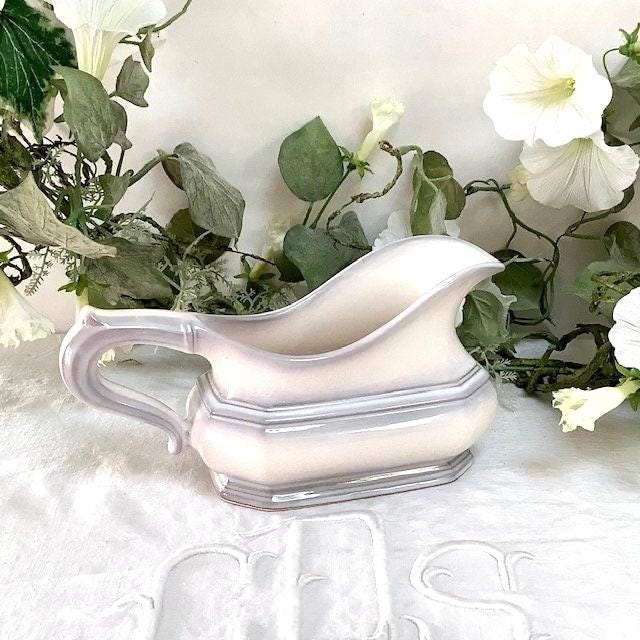 Saucière  vintage faïence Leonardo Classic Gallo lg 19.5 cm