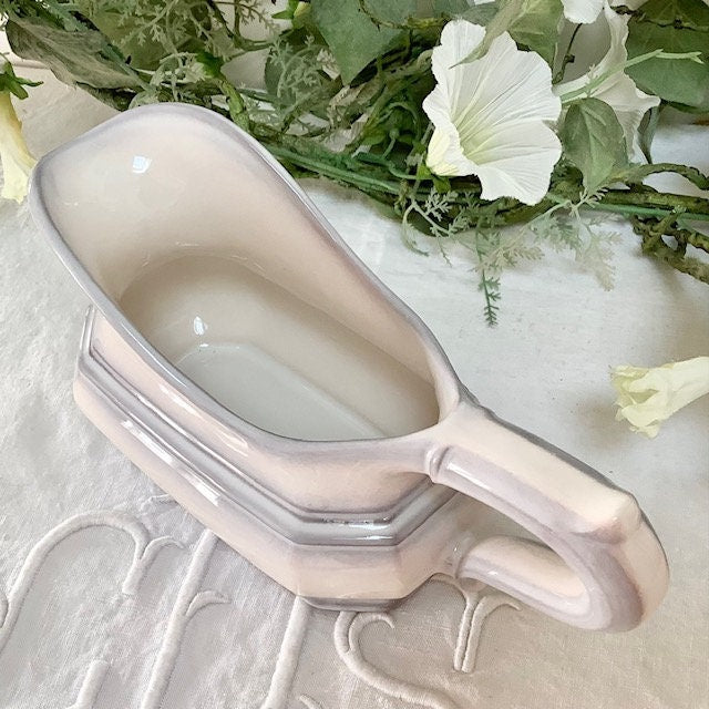 Saucière  vintage faïence Leonardo Classic Gallo lg 19.5 cm