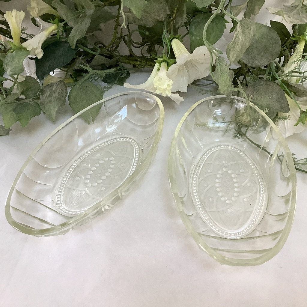 Raviers verre taillé vintage