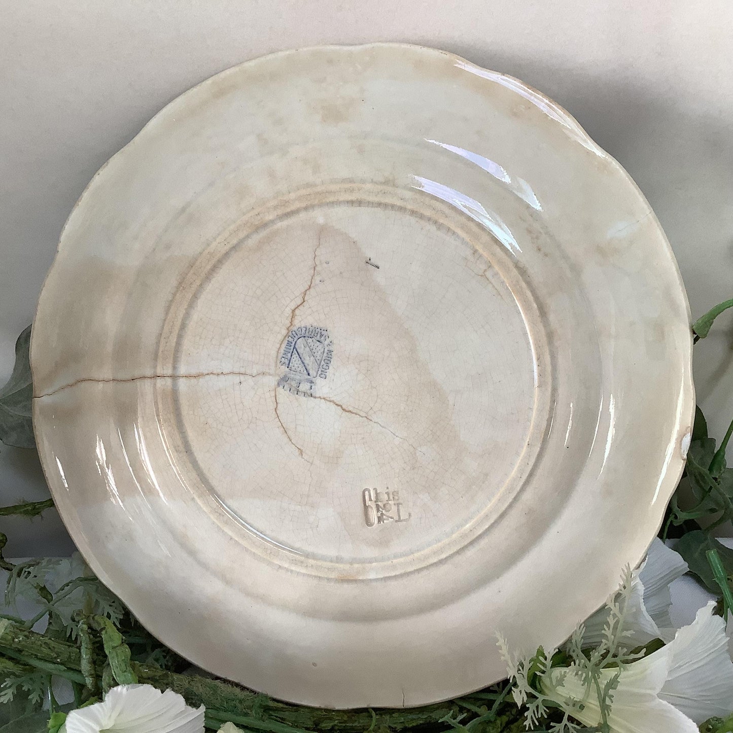 Assiettes parlantes Lourdes faïence  Digoin Sarreguemines