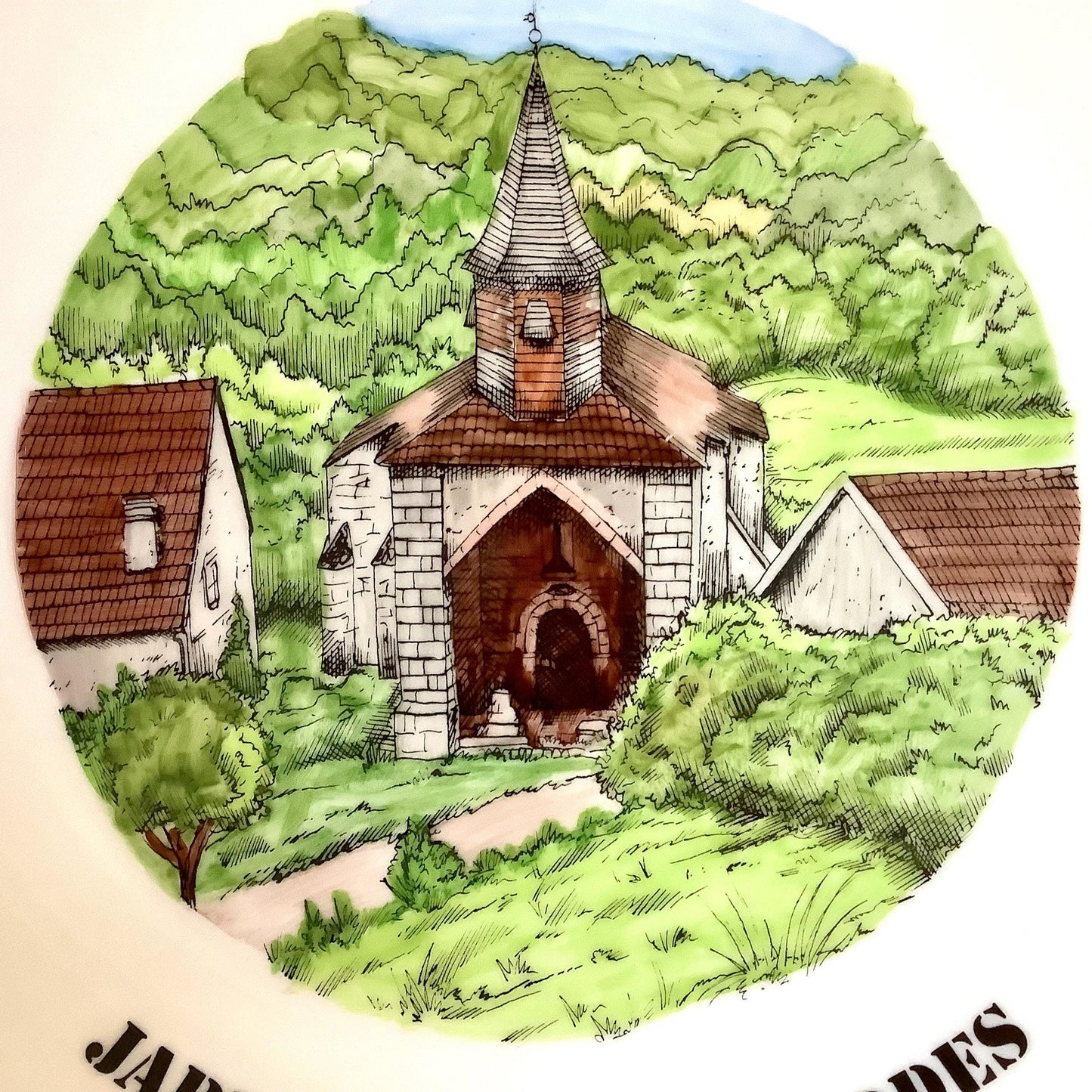 Assiette collection porcelaine jabreilles les bordes