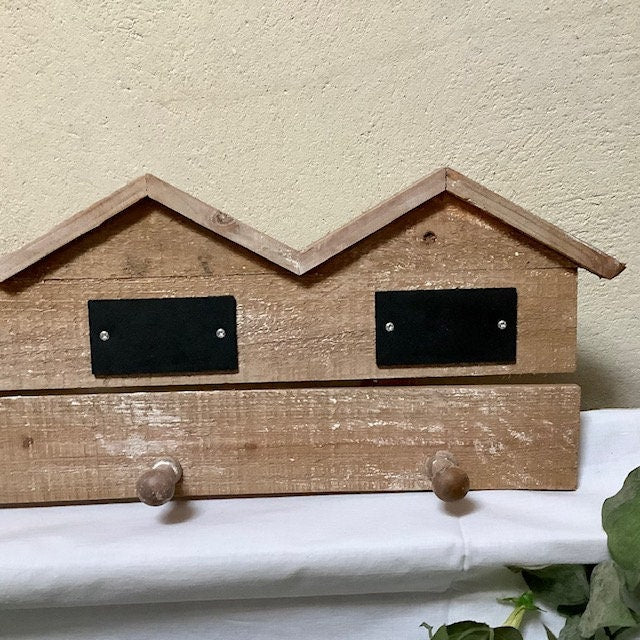 Porte manteaux patère 4 accroches  bois vintage