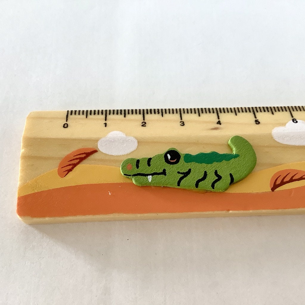 Règles bois animaux Afrique  18 cm