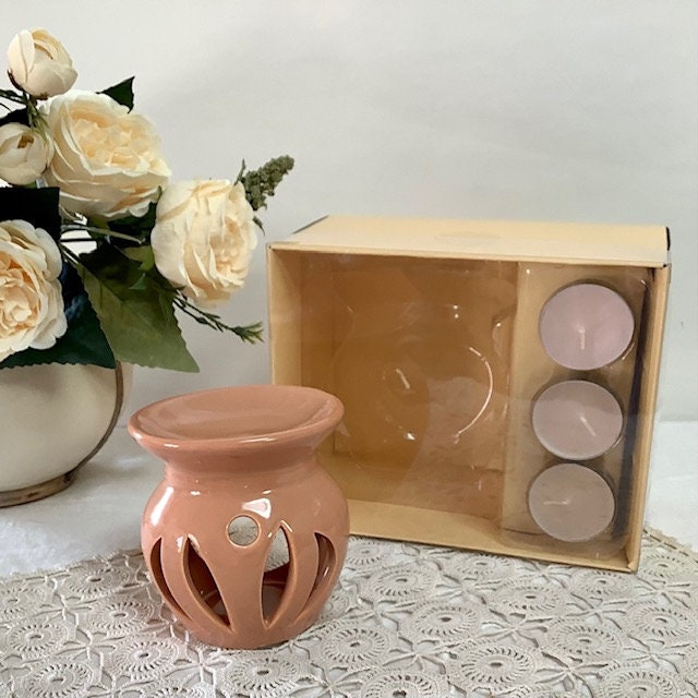 Coffret photophore brûle parfum avec bougies