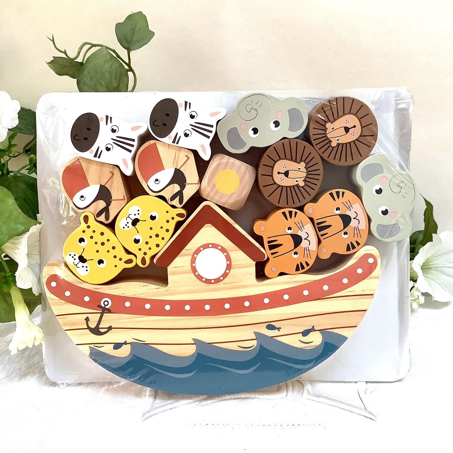 Jeu balancier bois arche de noé safari