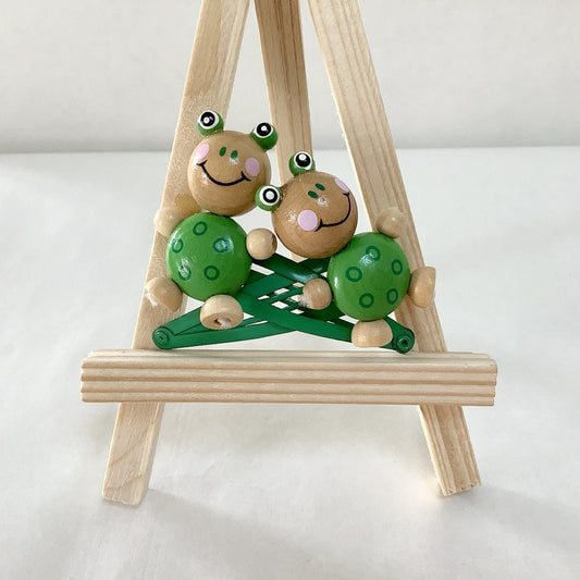 Barrette Enfant bois Grenouille