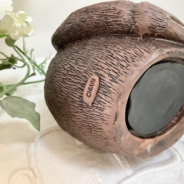 Tirelire gorille résine collection Paolo Chiari  ht 12 cm vintage