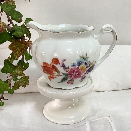 Pot à lait verseuse vase porcelaine fine vintage